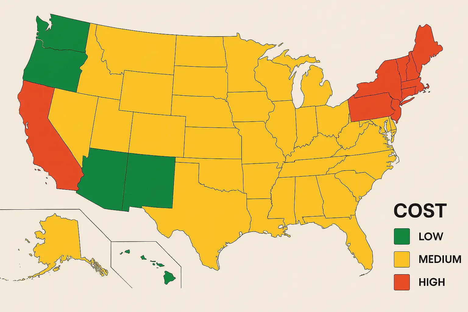 LLC Filing & Maintenance Fees by State (2025)